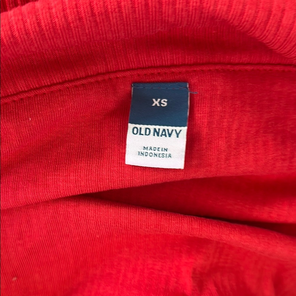 Red Off-Shoulder Ribbed Top - Picture 3 of 3